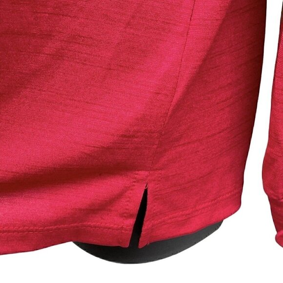 VTG 80s The White House Embroidered Red Popover Two Button Up Top Women’s M - Picture 7 of 9